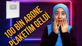 100 Bin abone plaketim geldi 