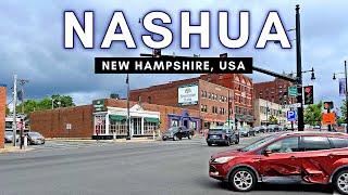 Life in Nashua, New Hampshire - Downtown Nashua Walking Tour - 4K UHD