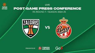 Žalgiris - AS Monaco | Press Conference | EuroLeague 2024-25 Round 7