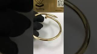 18K Yellow Gold Cartier Copy Classic Nail Bracelet B6048217 #18kbracelet #cartier #cartierbracelet