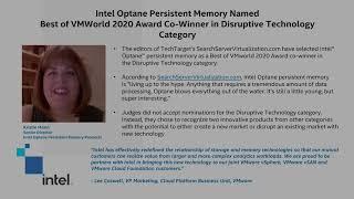 Intel Optane Persistent Memory Wins a Best of VMworld 2020 Award