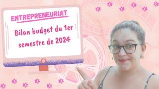 Bilan budget micro-entreprise du 1er semestre 2024