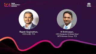 TCS announces Leadership change, Rajesh Gopinathan and K Krithivasan address the media