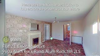 360 Virtual tour - Video of house - Flat 21 Emerald Court 960a Alum Rock Road, Birmingham B8 2LS YT