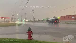 08-29-2024 Garden City, Kansas - Storms - Road Flooding - Sunset Ambience