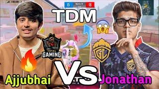 Jonathan Vs Ajjubhai 1v1 Tdm  || Ajjubhai Challenge Jonathan 1v1 Fight  Jonathan Accept Challenge