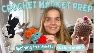 Market Prep Vlog  Custom Order packingApplying to markets  Small business  Project Ideas