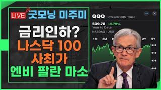 [굿모닝 미주미]  나스닥 100 결국은 사상최고가,  팔란티어, 마소, JP모건  그리고 엔비디아  #이항영 #미주미