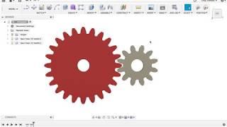 Designing a Simple Two Gear Animation Using Autodesk Fusion 360