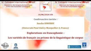 Explorations en francophonie (Sasha Diwersy)