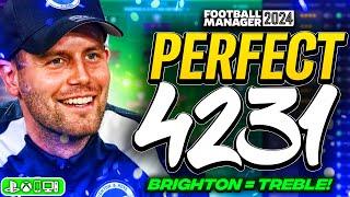 PERFECT 4231 FM24 Tactic! (Brighton = Treble) | FM24 Best Tactics