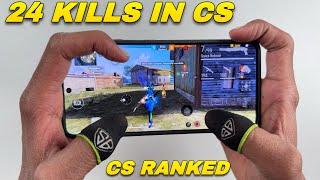 Cs ranked gameplay 24 highest kills free fire squad gameplay