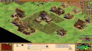 Aoe2 HD: 3v5 Highlands (Chinese, Ideal Unit Choices)