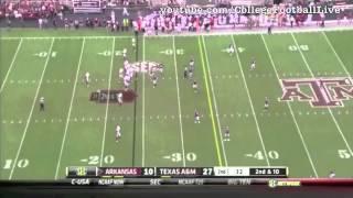 Arkansas QB Tyler Wilson vs Texas A&M ᴴᴰ