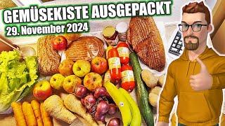 Gemüsekiste vom 29. November ausgepackt  | Unboxing