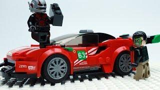 Lego Ant-Man Brick building Ferrari 488 GT3 Scuderia Corsa -  Lego Stop Motion