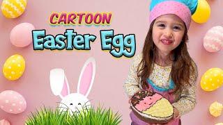 CARTOON EASTER EGG BY CHEF LIS | FOOD VIDEOS FOR KIDS AND ADULTS | FUNNY TODDLER