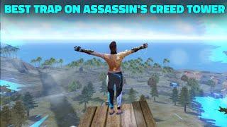 BEST TRAP FOR ENEMIES ON ASSASSIN'S CREED TOWER  GARENA FREE FIRE SHORT VIDEO