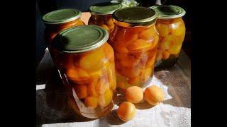 АБРИКОСЫ В СИРОПЕ - ЛЕТО, ПОЙМАННОЕ В БАНКУ/Apricots in syrup/Abrikotoj en siropo/Aprikosen in Sirup