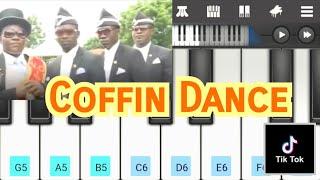 Astronomia #แบกโลง l Coffin Dance I Easy Mobile Perfect piano Tutorial l By Somwang