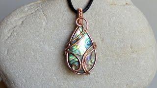 Round Wire Beginner Teardrop Wire Wrapped Pendant Tutorial