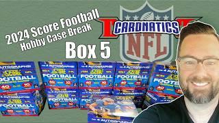 2024 Score Hobby Football Case Break Box 5 Cardnatics