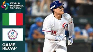 Italy vs. Chinese Taipei Game Highlights | 2023 World Baseball Classic