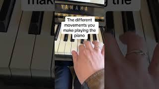 The different movements you make playing the piano! #piano #pianotips #pianotip #learnpiano #piano
