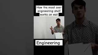 How the most over engineering shelf works on wall #shorts #shelf #engineering