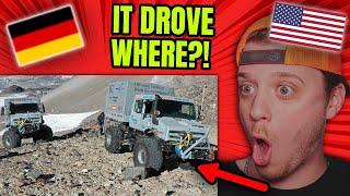 American Reacts to Mercedes UNIMOG - the most badass German truck!