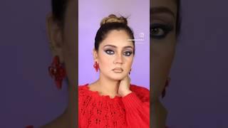 Blue Eye Look | Makeup Trends 2024 | 90’s Grunge Makeup,Graphic Eyeliner, Skintints ,Beige Lipstick