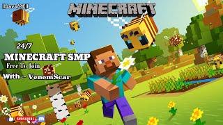  24/7 Minecraft PUBLIC SMP LIVE (S13DAY4) || JAVA +BEDROCK/PE || #minecraft #minecraftsmp #smp