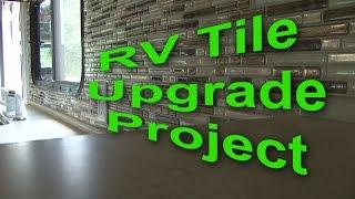 RV Kitchen Tile DIY Project