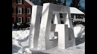 Abstract Snow Sculpture - Time Lapse - Woodstock, VT