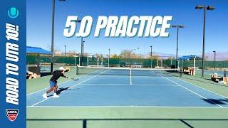 USTA 5.0 Intense Tennis Practice: Advanced Drill & Point Plays