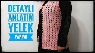 Hortum modeli Bayan Yelek yapımı baştan sona