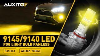 Shining a Light on AUXITO 9145/9140/H10 LED Fog Light Bulb, 6500K Cool White, 3000K Golden Yellow