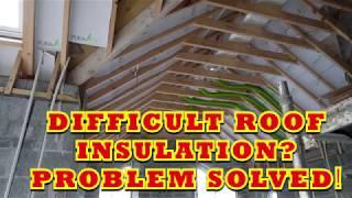 Difficult Roof & Attic Insulation Problem Solved - Video