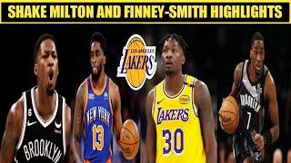 Lakers New Players Dorian Finney-Smith and Shake Milton Highlights