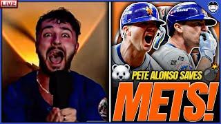 PETE ALONSO SAVES METS SEASON! | LIVE Mets Wild Card Win Reaction