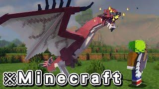 我玩國外天才在Minecraft中完美還原的『魔物獵人』雄火龍所有行動都跟原版相同