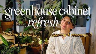 greenhouse cabinet refresh!!  | let's pamper my plants