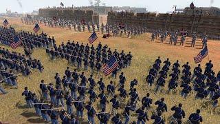 3,000 Union Soldiers Siege Confederate FORT WALLS! - Men of War: BITFA Mod