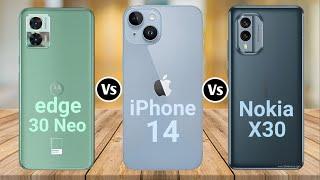 Motorola Edge 30 Neo Vs iPhone 14 Vs Nokia X30