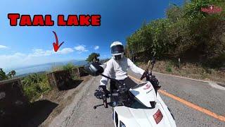 NAPAKAGANDANG VIEW NG TAAL LAKE | Honda Click 125i v3