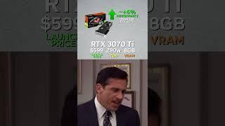 RTX 3000 series performance leap #rtx3000 #nvidiageforce #nvidiartx #rtx3000series #pcmemes #memes