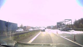LKW-Brand auf der A72