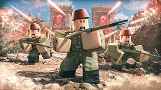 I Made 100 Players recreate GALLIPOLI in WW1 Roblox Entrenched Wars