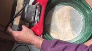 Sifting Bread Flour with a home made shaker