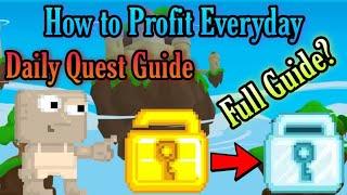 GROWTOPIA | BEST Way To Profit WLS Everyday! | Daily Quest Guide + Lazy Method | NO FARMING! (LEGIT)